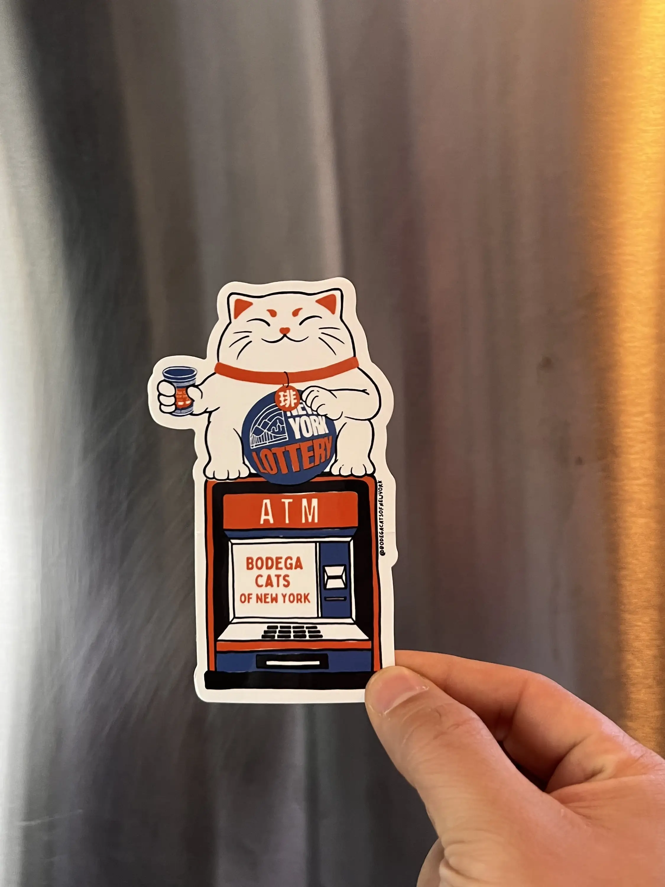 Bodega Cats of New York - Wholesale Sticker - Bodega Cats of New York 4.5" Sticker (Maneki Neko/Luck Cat) 2