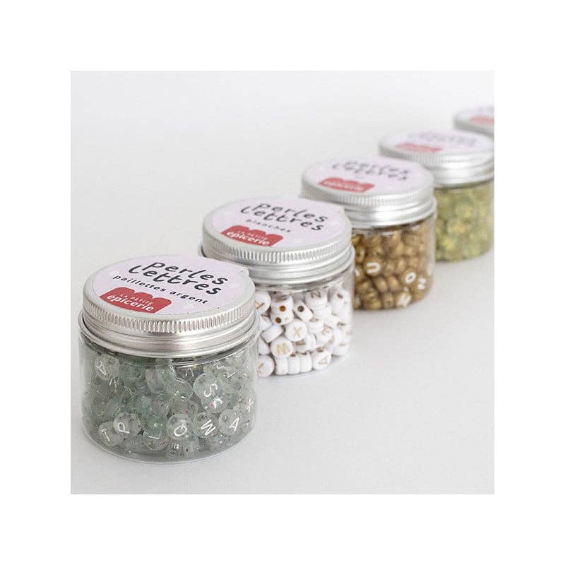 La Petite Épicerie - Wholesale Kralen - Potje letterkralen – wit3