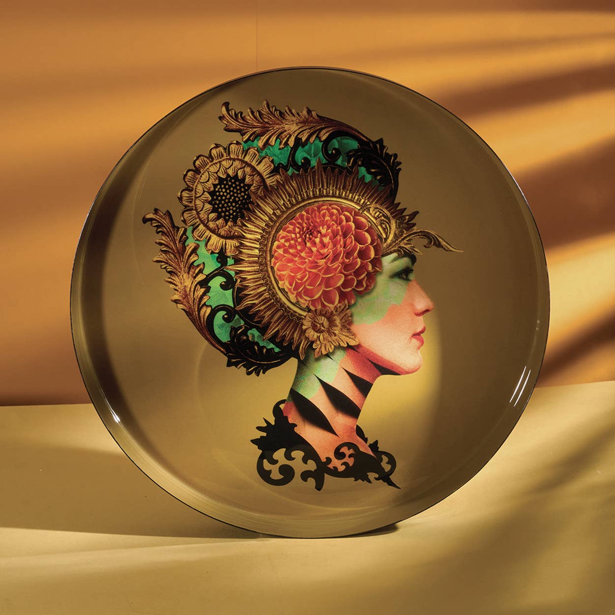 Gangzaï Design - Wholesale Decoratief dienblad - Ronde schaal Naïa2