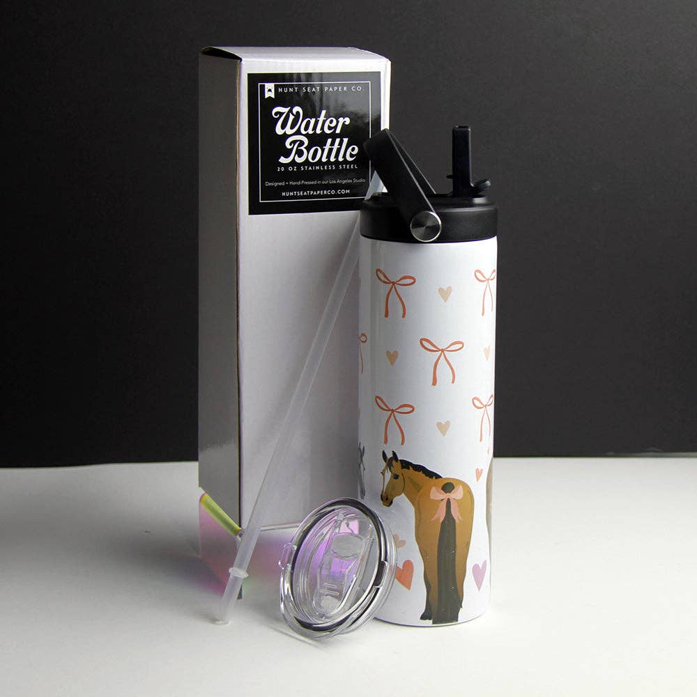 Hunt Seat Paper Co. - Wholesale Water Bottle - Croquette Butts Stainless Steel Water Bottle0