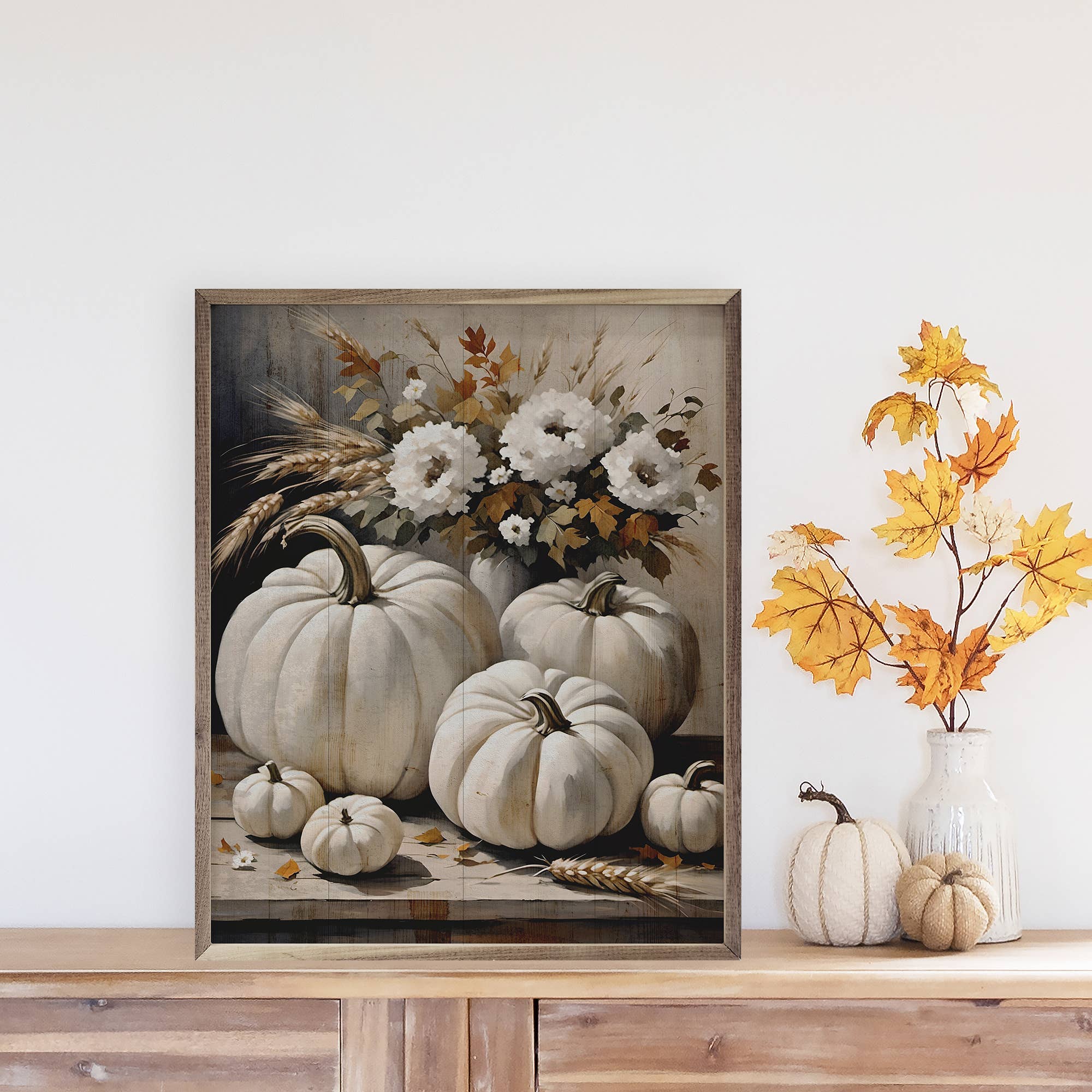 Kendrick Home - Wholesale Sign - White Pumpkins On Table1