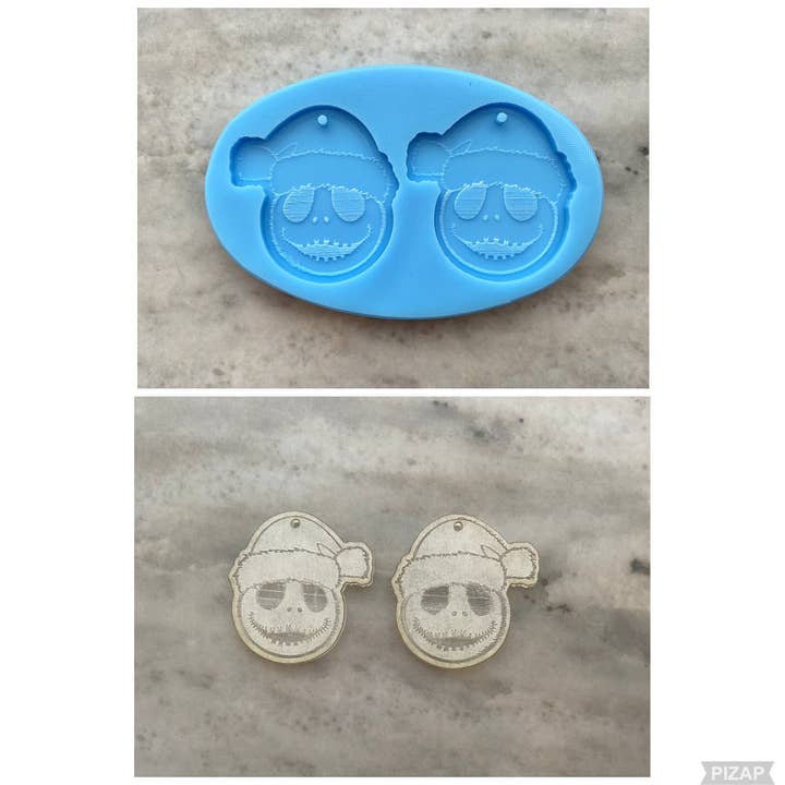 Grand Père Noël, moule en silicone pour la vente par EllaRaeMouldsVinyls