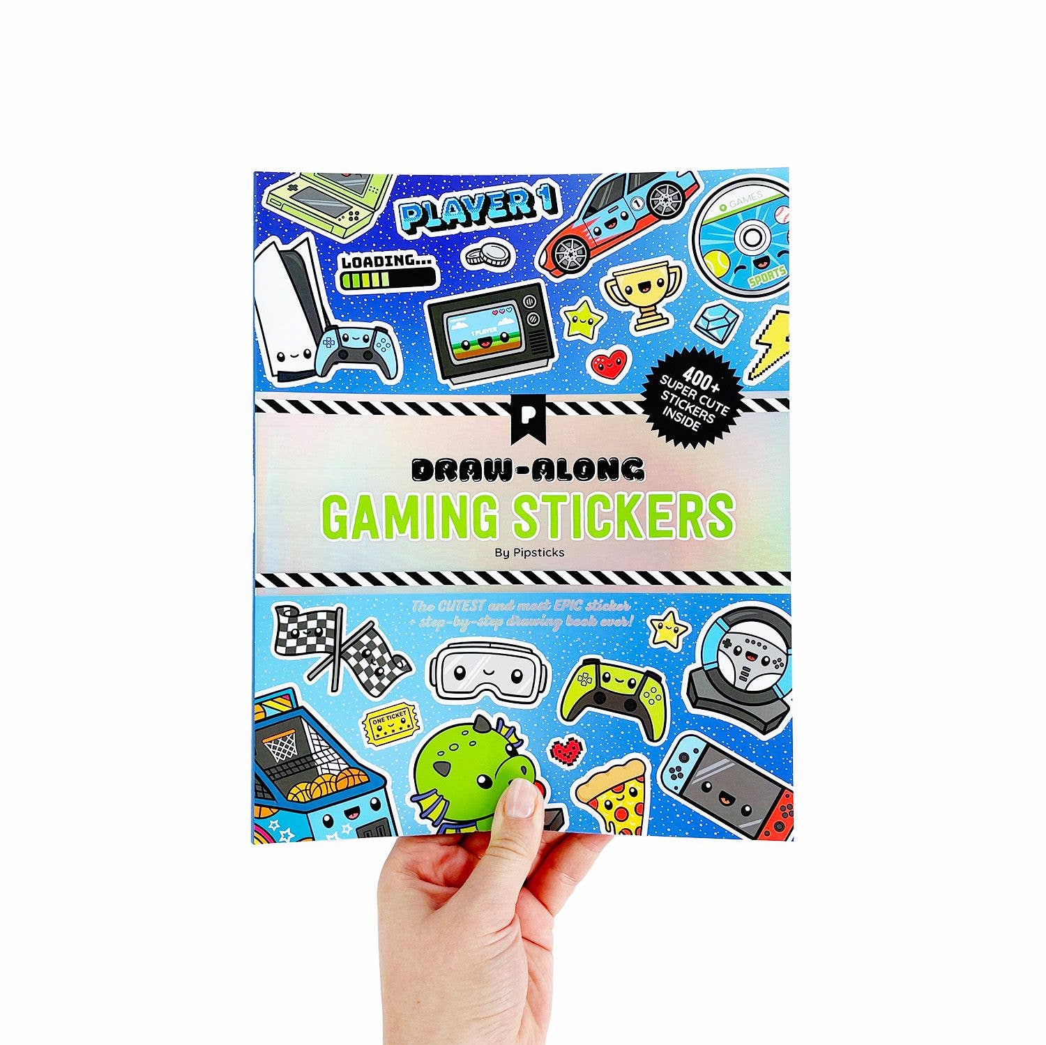 Pipsticks - Wholesale Sticker - Draw-Along Gaming Sticker Book