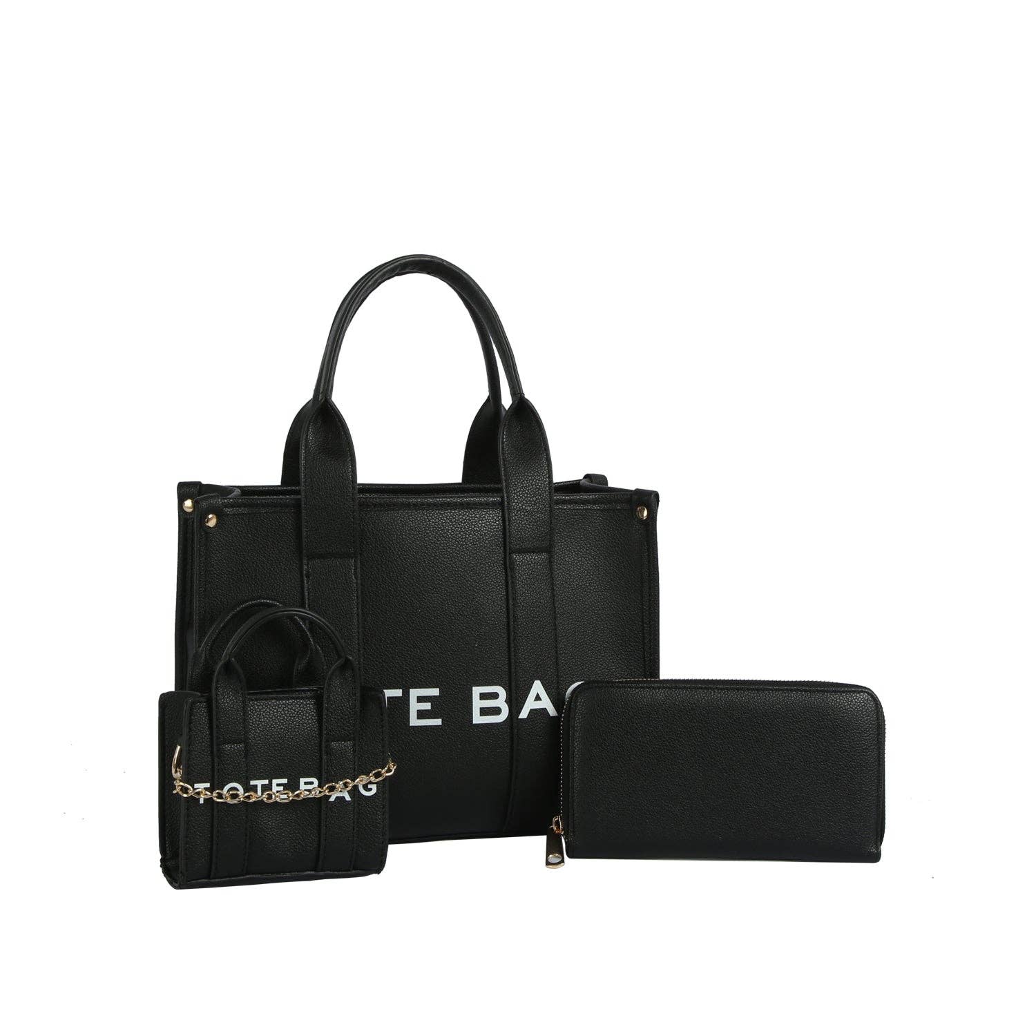 Handbag Factory Corp - Wholesale Tote Bag - Women's - Everyday 3-Piece Tote Set3