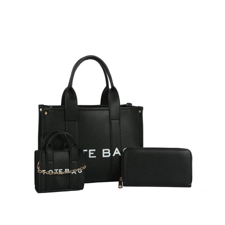 Handbag Factory Corp - Wholesale Tote Bag - Women's - Everyday 3-Piece Tote Set3
