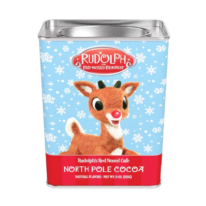 Chocolat chaud Rudolph le renne au nez rouge© (boîtes de 8 oz) pour la vente par McSteven's