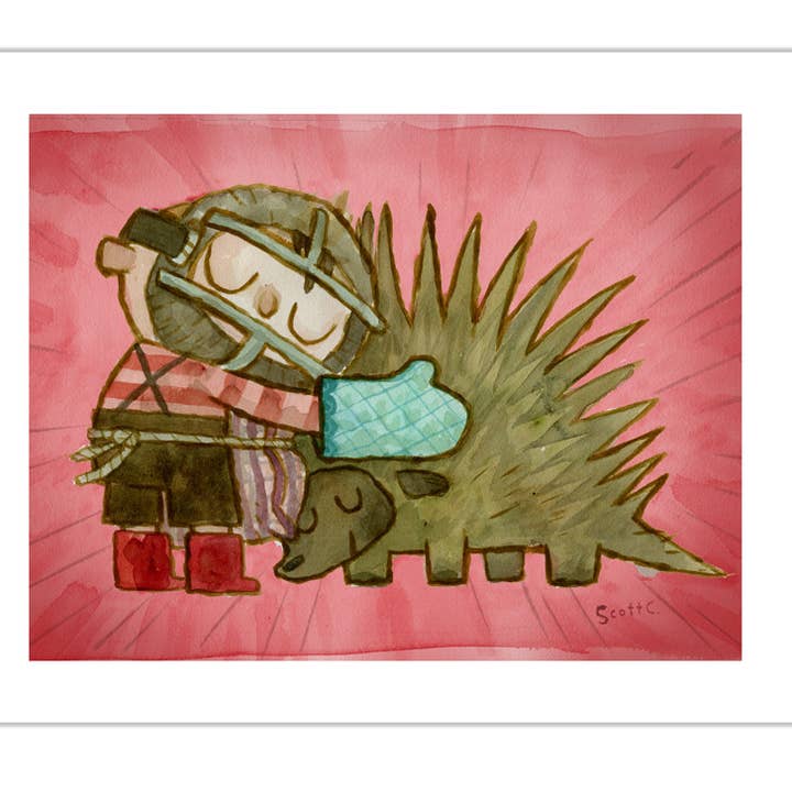 Spiky Hug Print för wholesale av The Scott C Shop