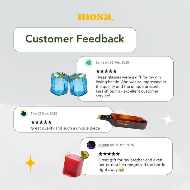 Mosa – wholesale Drinking glass/cup – Amber Wine Bottle Drinking Glasses5