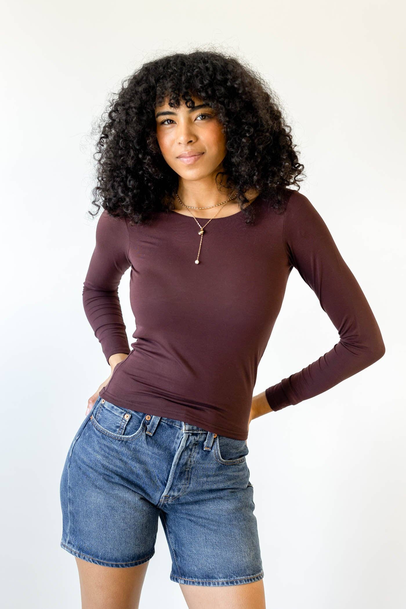 Nectar Clothing - Wholesale Gebreide top - Dames - Eenvoudige Rugloze Top met Lange Mouwen8