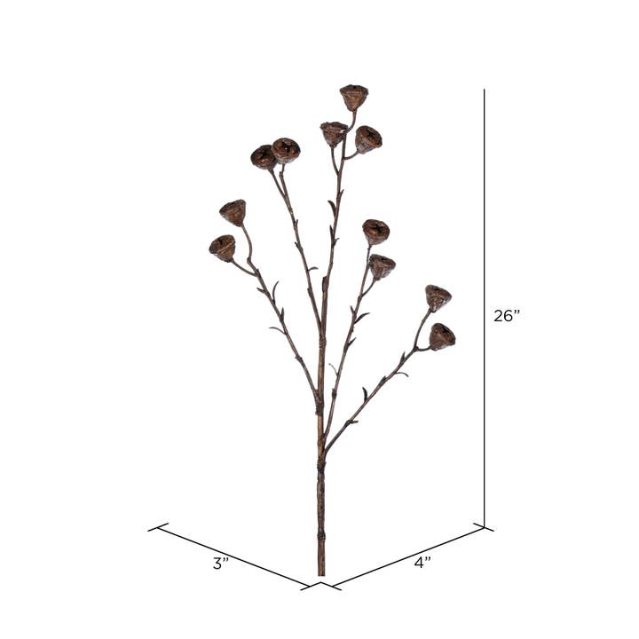 Vickerman 26" Brown Labill Spray 4/pk for wholesale on Faire1