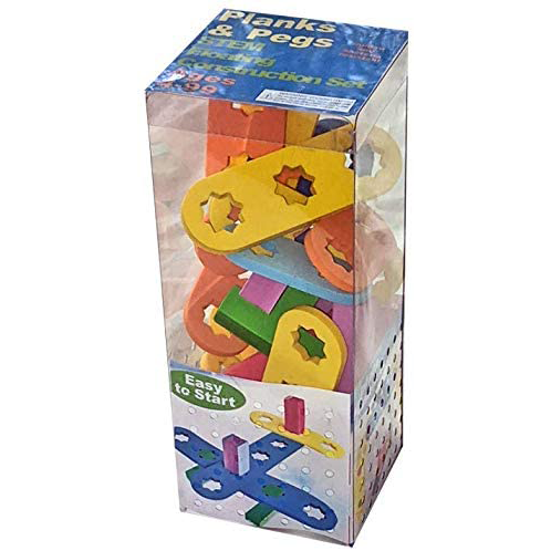 Just Think Toys - Wholesale Building Set - Kids - Planks & Pegs Starter Set - Primary Colors4