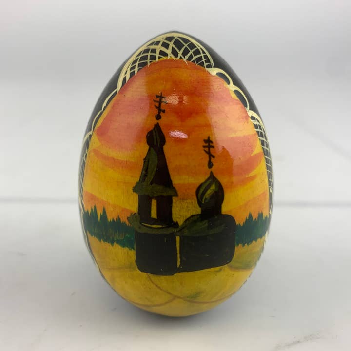 Golden Cockerel - Wholesale Decorative Tabletop Object - Vintage Wayside Chapel Egg20