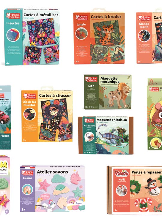 Conjunto de Lazer Criativo Infantil Atividades DIY Semente Criativa por atacado de Graine Créative