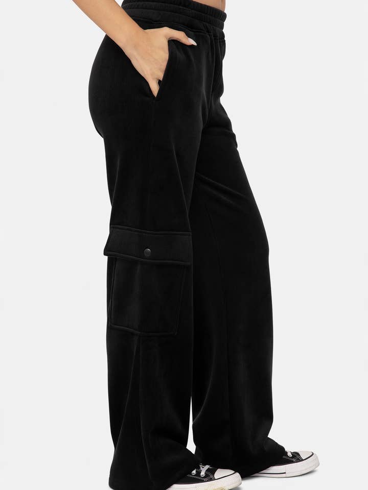 Mono B - Wholesale Pants - Women's - Soft Luxe Corduroy Cargo Pants1