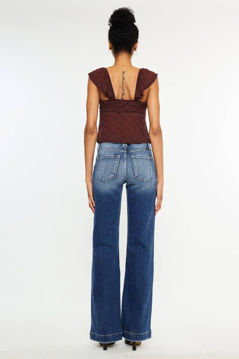 MEDIUM OPEN PACK HIGH RISE HOLLY FLARE JEANS-KC9289M for wholesale on Faire6