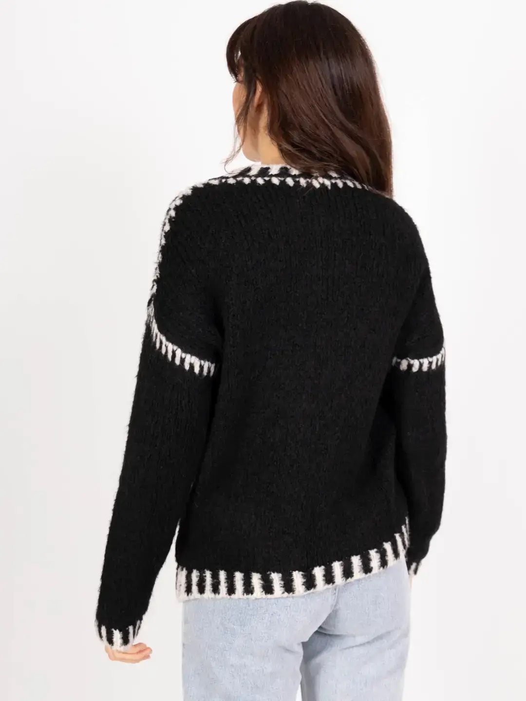 Pépouz' Paris - Wholesale Knit Sweater - Women's - Soft two-tone knit sweater PP251623