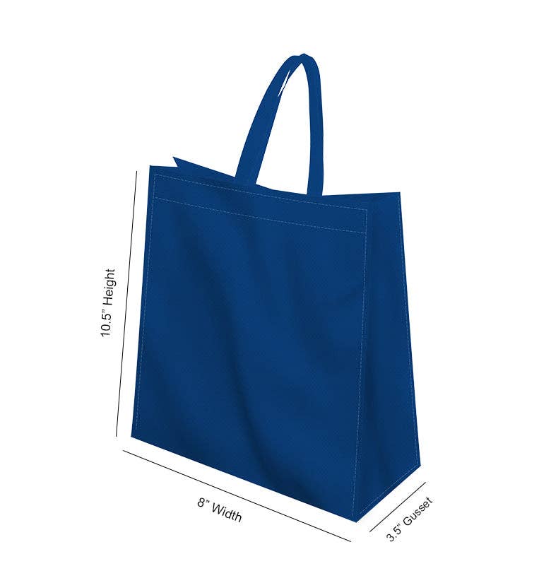 Non Woven Totes - Wholesale Tote Bag - Unisex - Reusable Heavy-Duty Non-Woven Tote Bag - 8x10.5x3.5 | Custom Printed Power Tote Bags9