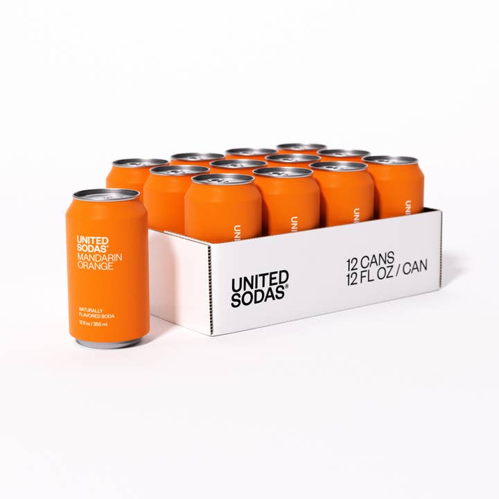 United Sodas - Wholesale Soda/Carbonated Drink - Naturally Flavored Soda - Mandarin Orange