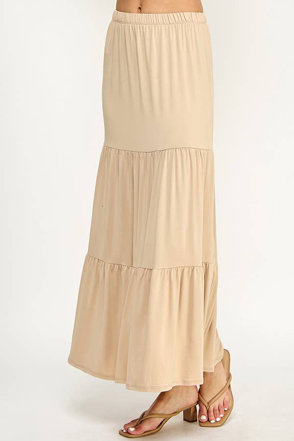 Heart & Hips - Wholesale Skirt - Women's - BJ50389 - TIERED MIDAXI SKIRT12