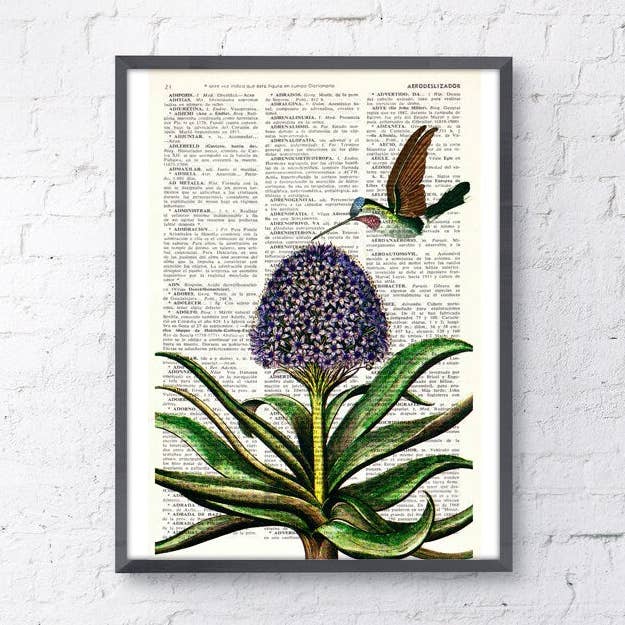 Hummingbirds Art, Botanical Wall art for wholesale by PRRINT!