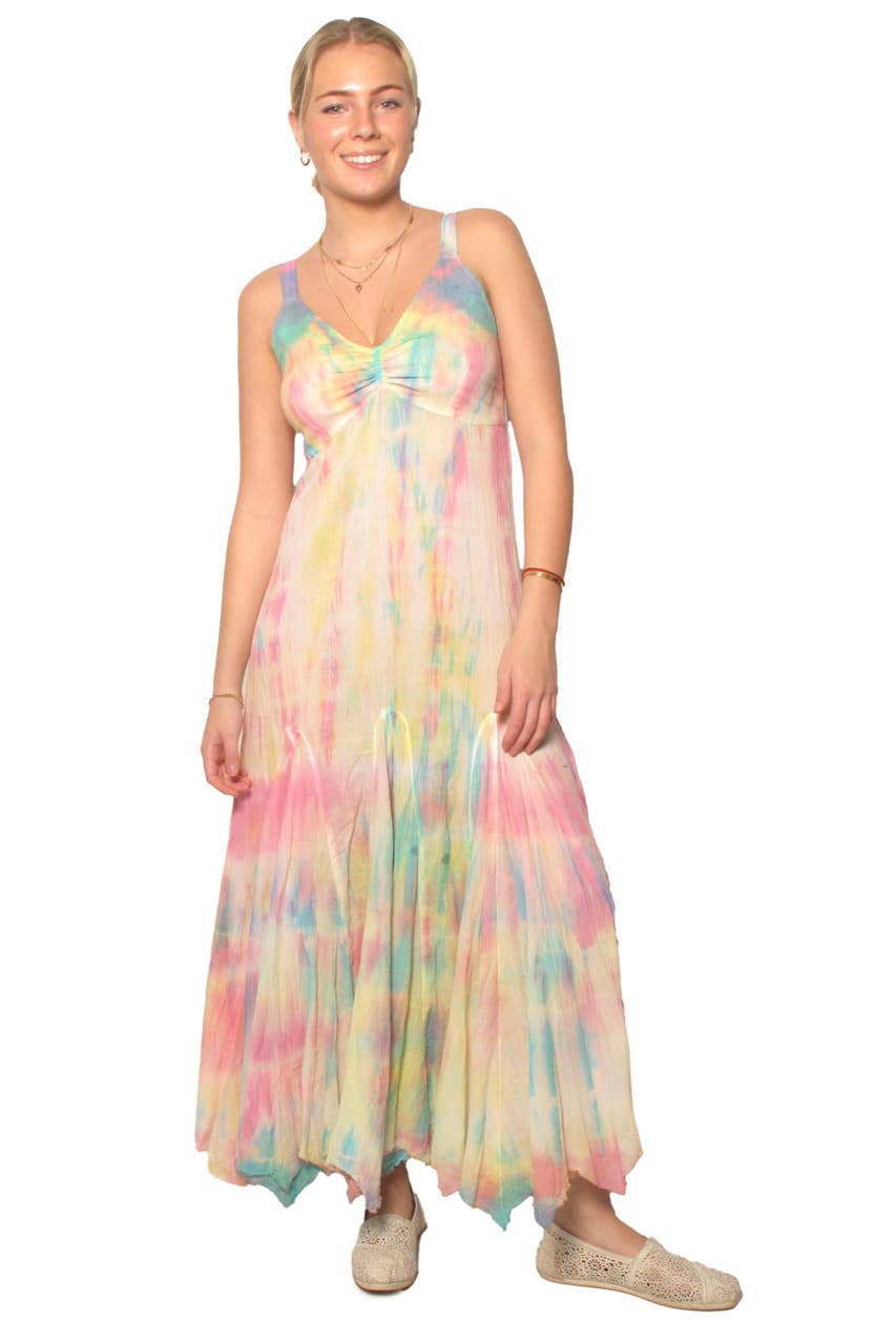 Blue Sky - Wholesale Dress - Women's - 3304 Spinner Maxi Dress in Cotton Voile0