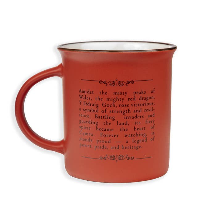 MANAV – wholesale Coffee mug – Welsh Red Matt Porcelain Mug1