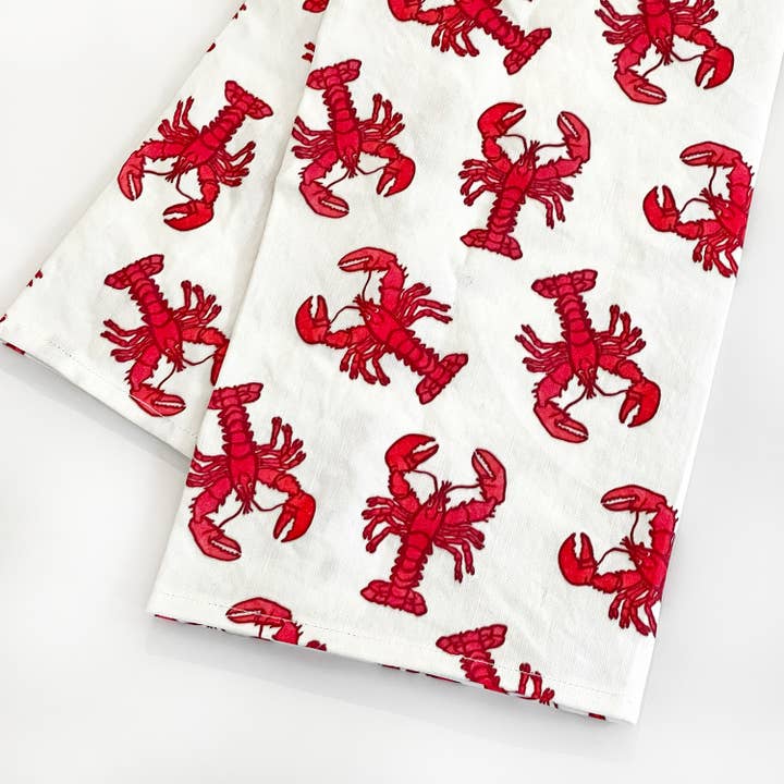 Sunny Day Designs - Wholesale Tea Towel - Lobster Linen/Cotton Tea Towel, Coastal Kitchen Home Decor7