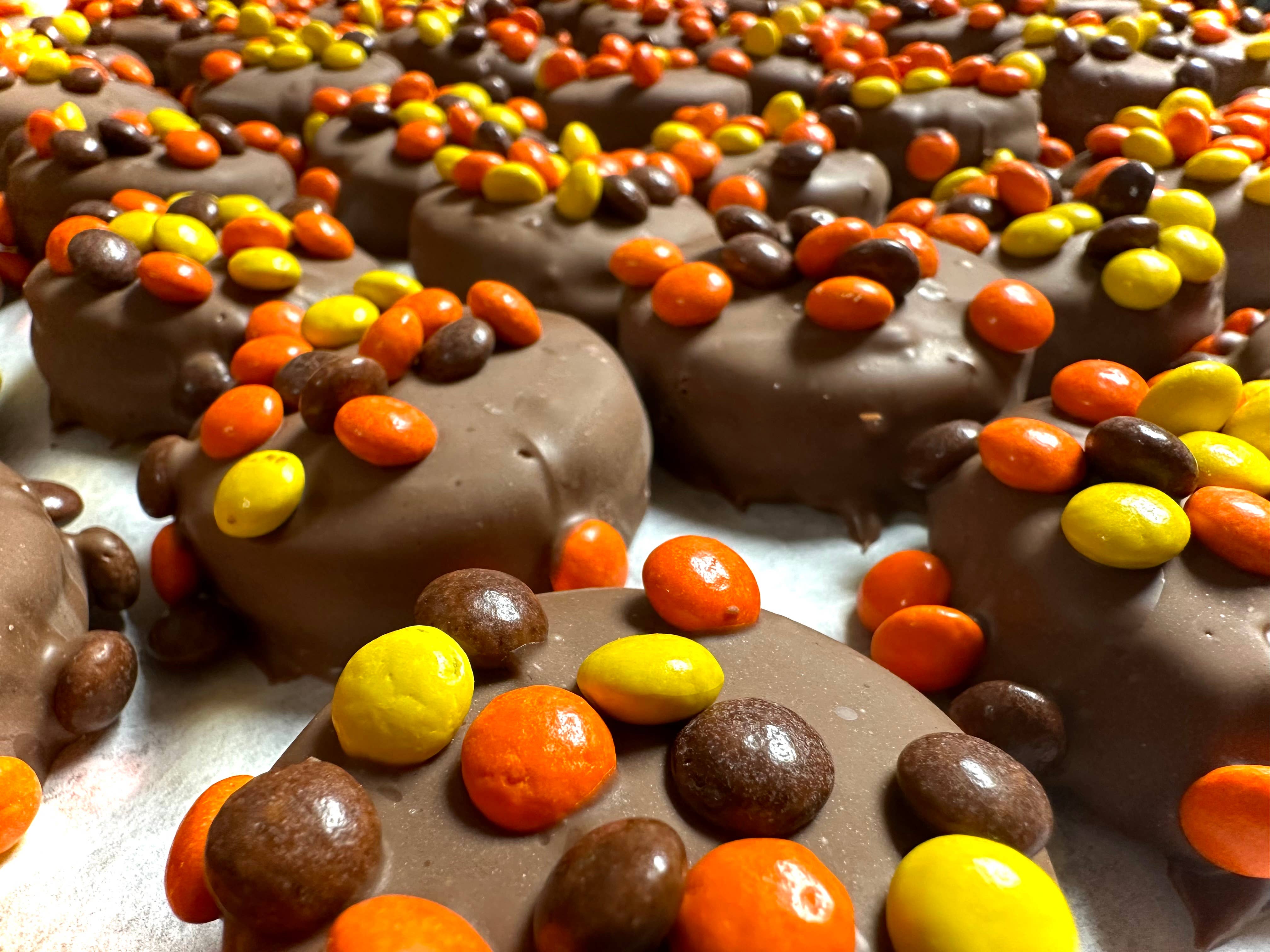 O'Shea's Candies Sweet Shop - Wholesale Chocolate Covered Sweets - O’Oreo “Mini Reese Pieces w/ Milk Chocolate” 3 Pack Trio1