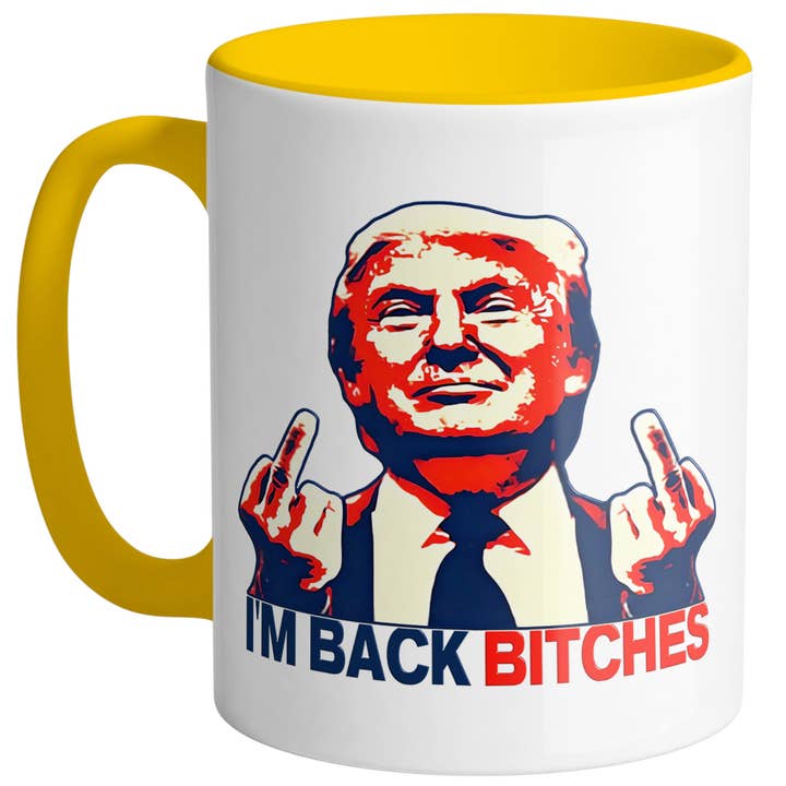 God And Glory Gifts - Wholesale Coffee Mug - I'm Back Bitches Trump Ceramic Coffee Cup 8