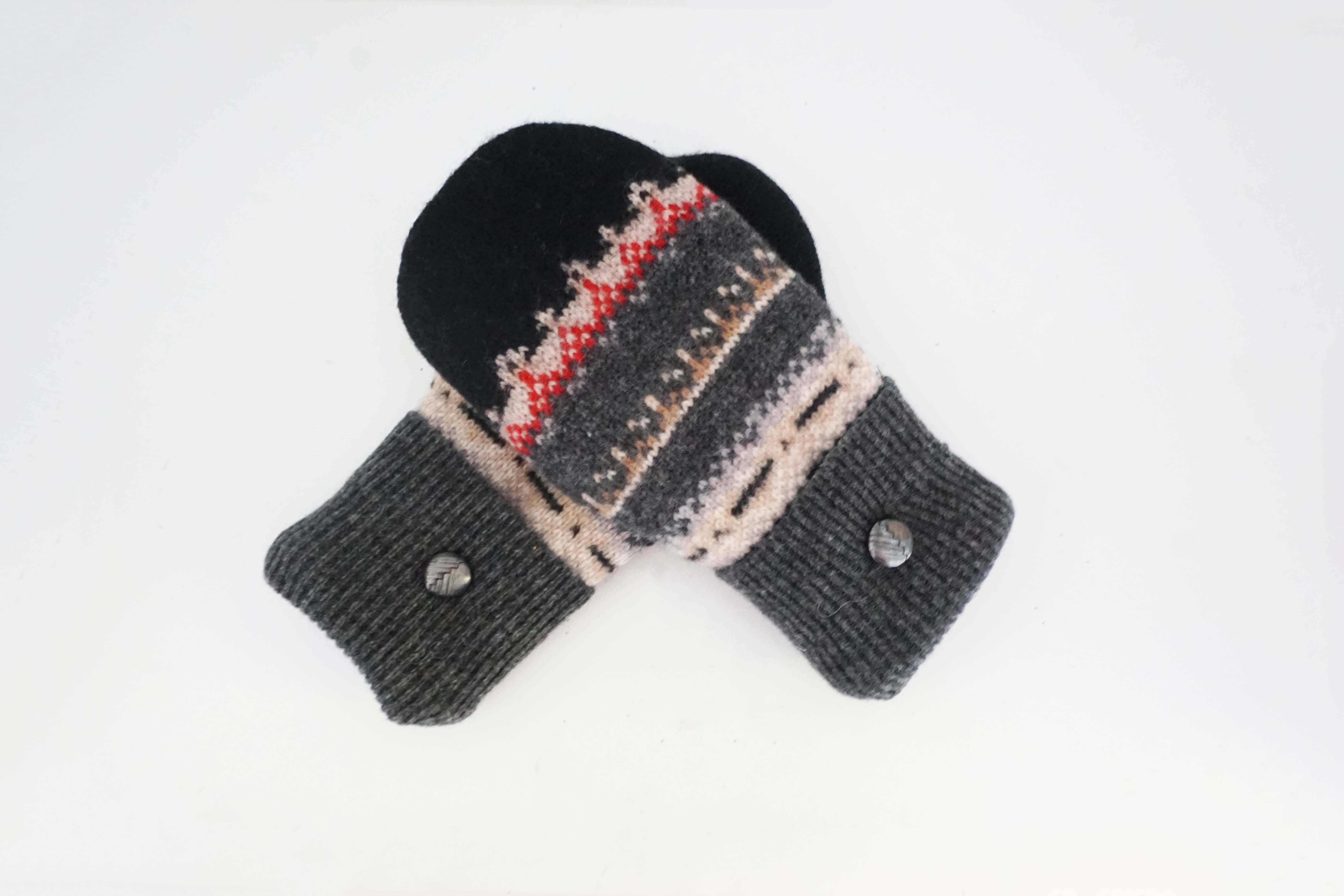 One Stitch Away - Wholesale Mittens - Women's - Felted Wool Mittens – Handmade, Upcycled & Lined for Warmth8