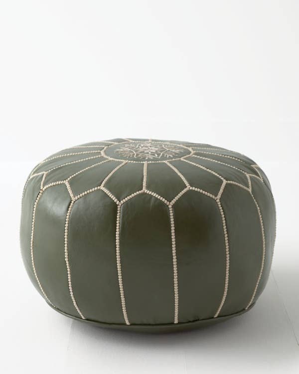 DarKech - Vente Pouf - Repose-pieds en cuir marocain, pouf fait main8