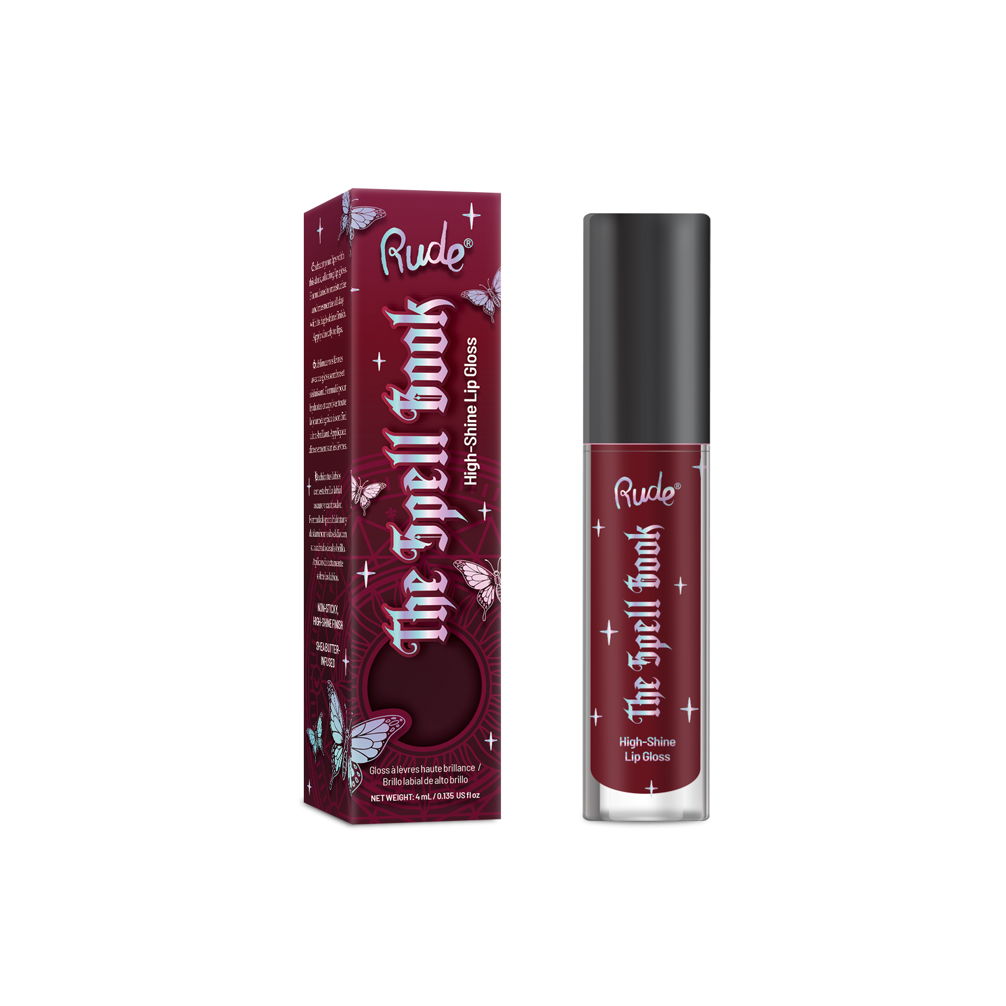 Rude Cosmetics - Wholesale Lip Gloss - The Spell Book High-Shine Lip Gloss1
