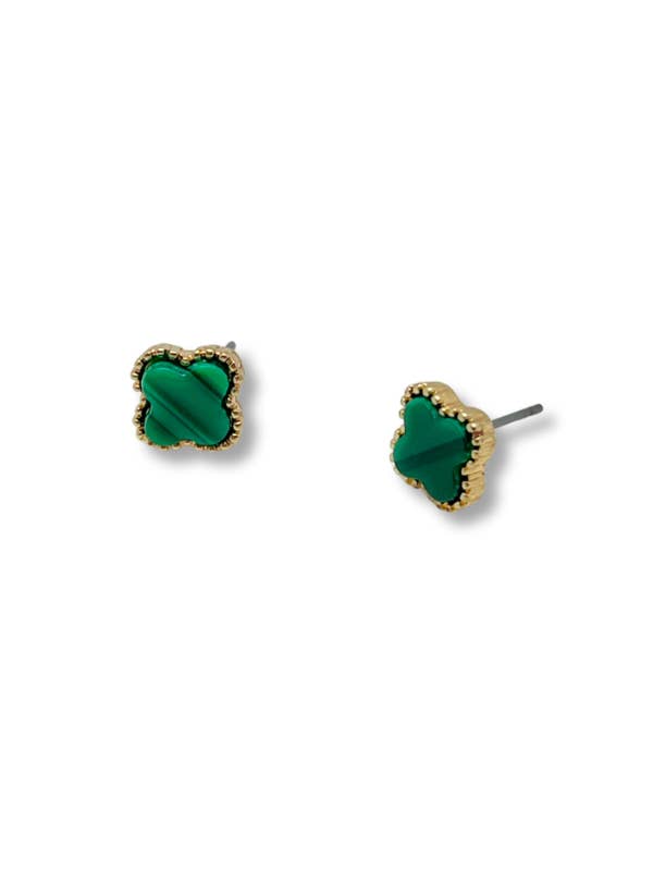 Green Clover Stud for wholesale by Le Glitz Collection