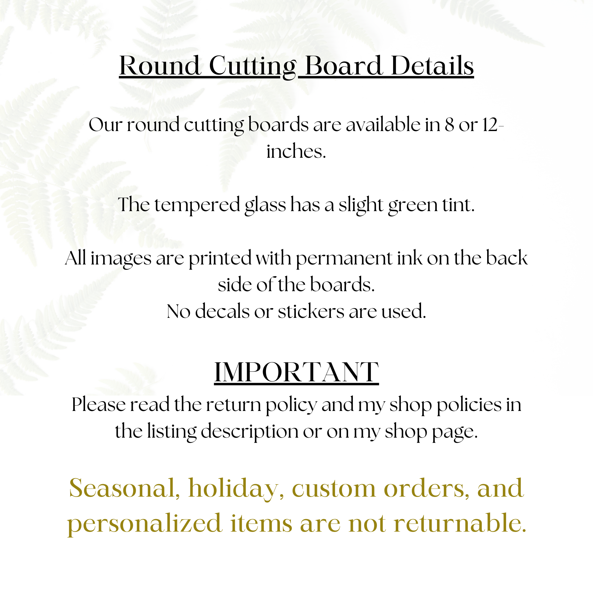 Fernville Creations - Wholesale Cutting Board - Abstract Leaves, Tempered Glass, Charcuterie Board1