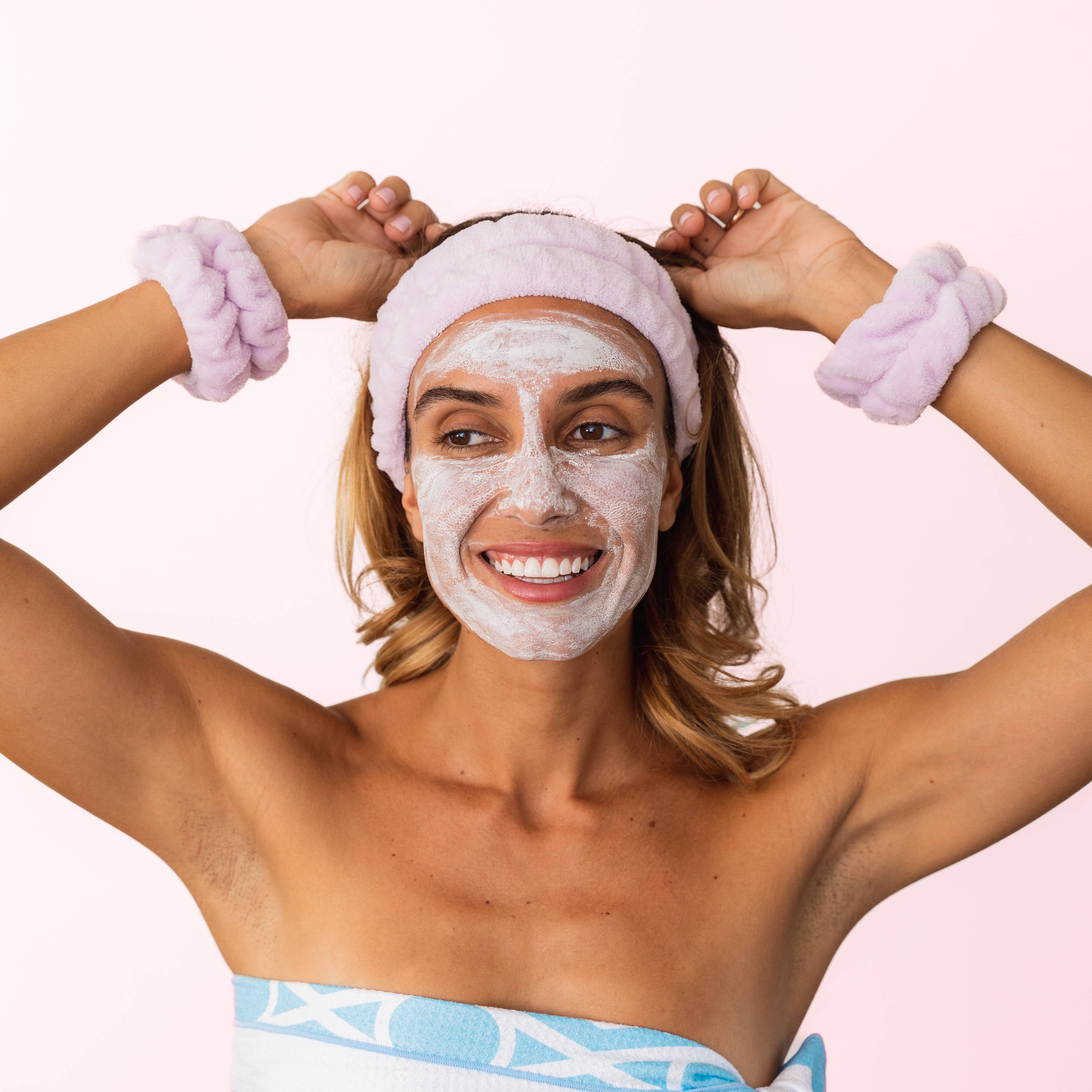 Frog Sac - Wholesale Spa Headband - Spa Headband - Skincare Headband & Wristband Set24