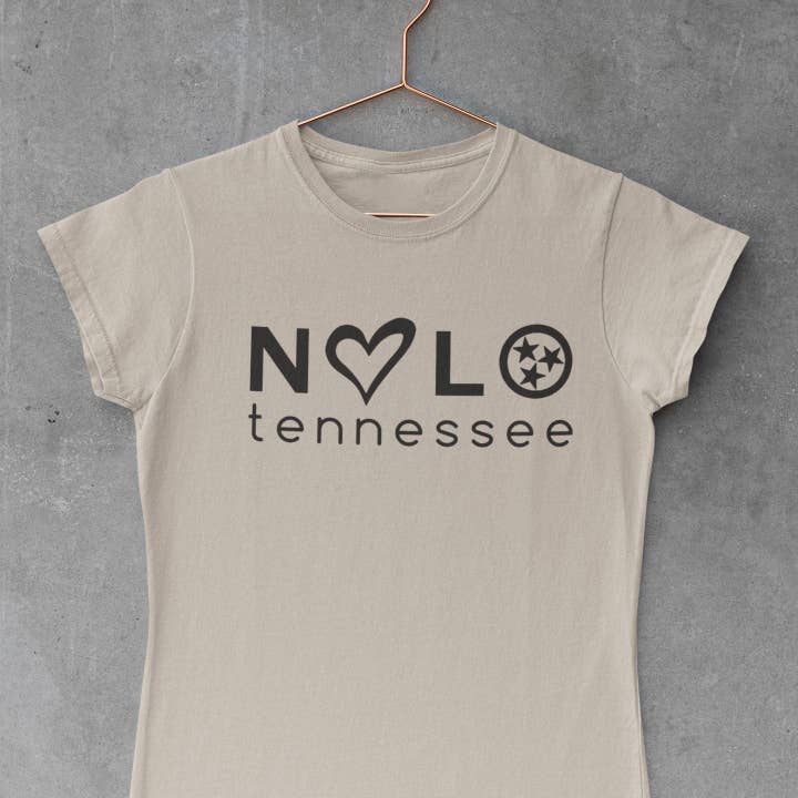 T-shirt Nolo Love pour femmes (Heather Dust) pour la vente par NSP Apparel