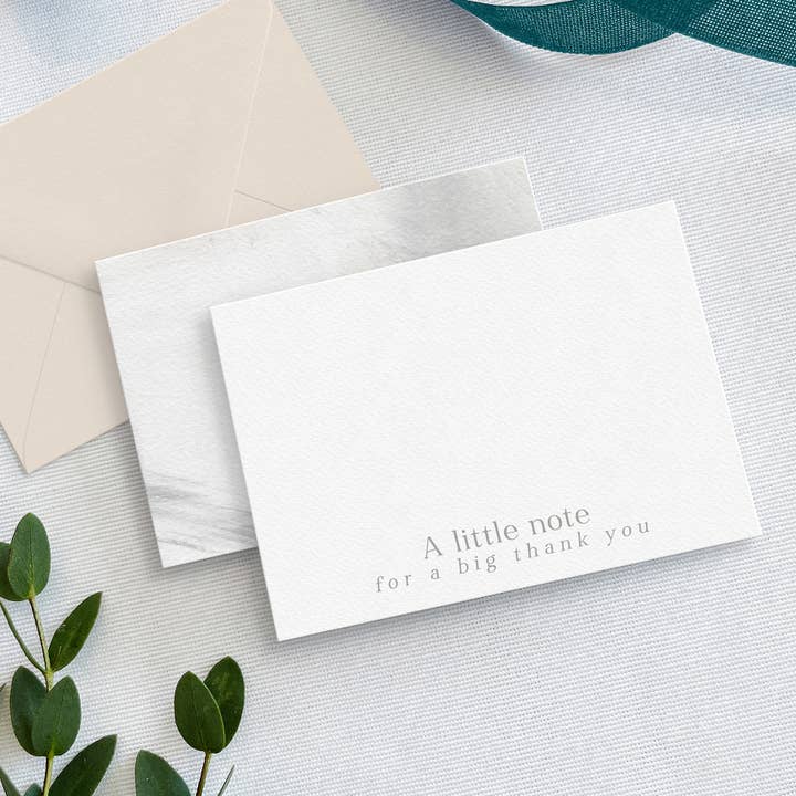 A little note - Acrylic - Enclosure Cards (Box of 12) for wholesale by Crafty Paper Co.