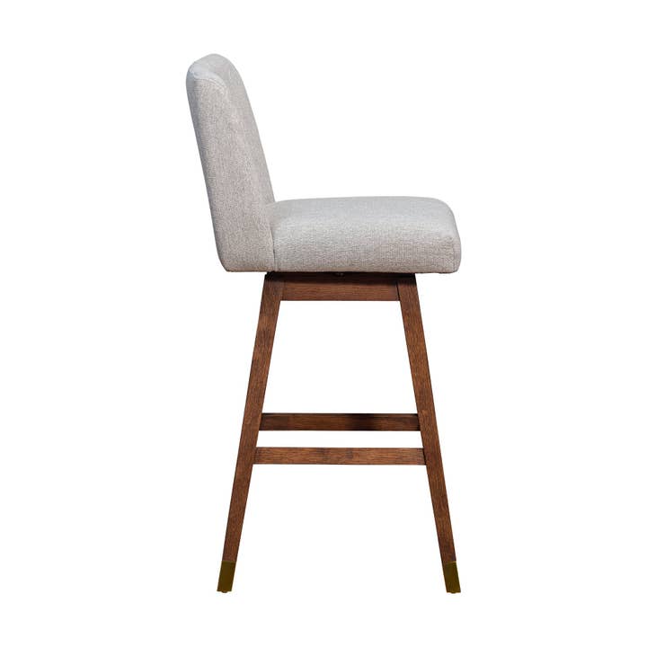Armen Living - Wholesale Stool - Isabella Modern Upholstered Wood Swivel Barstool37