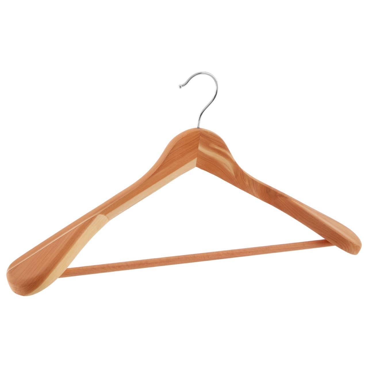 Interiors by Premier – wholesale Clothes hangers – Cedar Wood Trouser Rail Clothes Hanger1