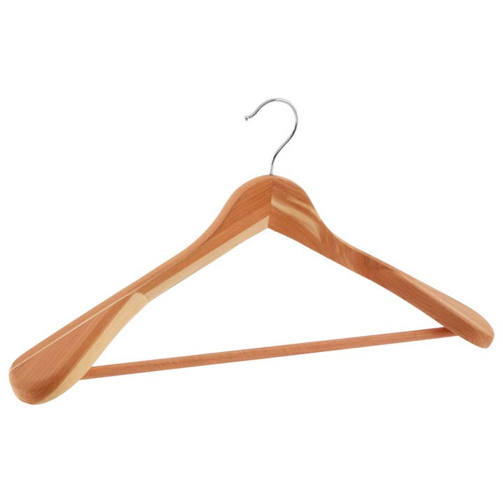 Interiors by Premier – wholesale Clothes hangers – Cedar Wood Trouser Rail Clothes Hanger1