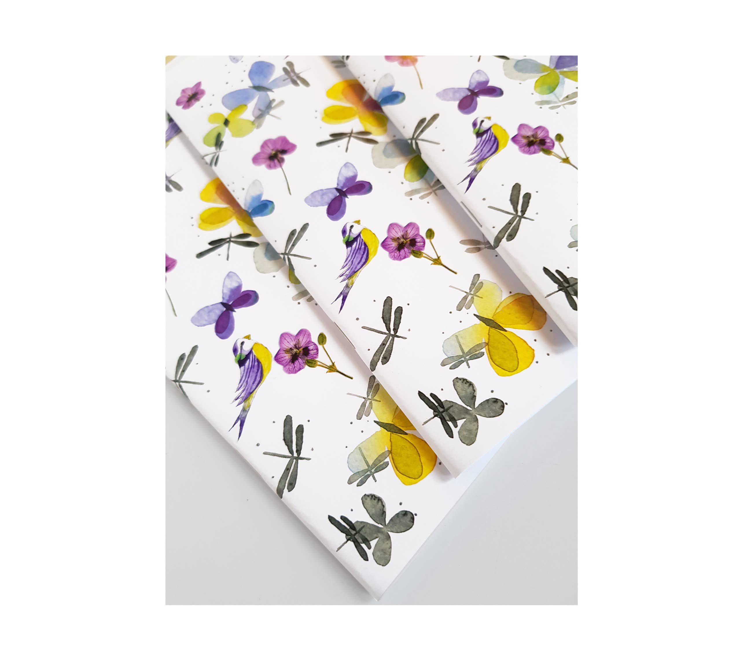 Thévy Guex - Wholesale Notebook - LINED NOTEBOOK NATURE AND BOTANICAL PASTEL WATERCOLOR A52