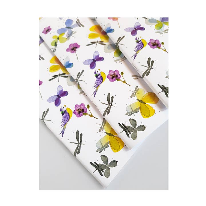 Thévy Guex - Wholesale Notebook - LINED NOTEBOOK NATURE AND BOTANICAL PASTEL WATERCOLOR A52