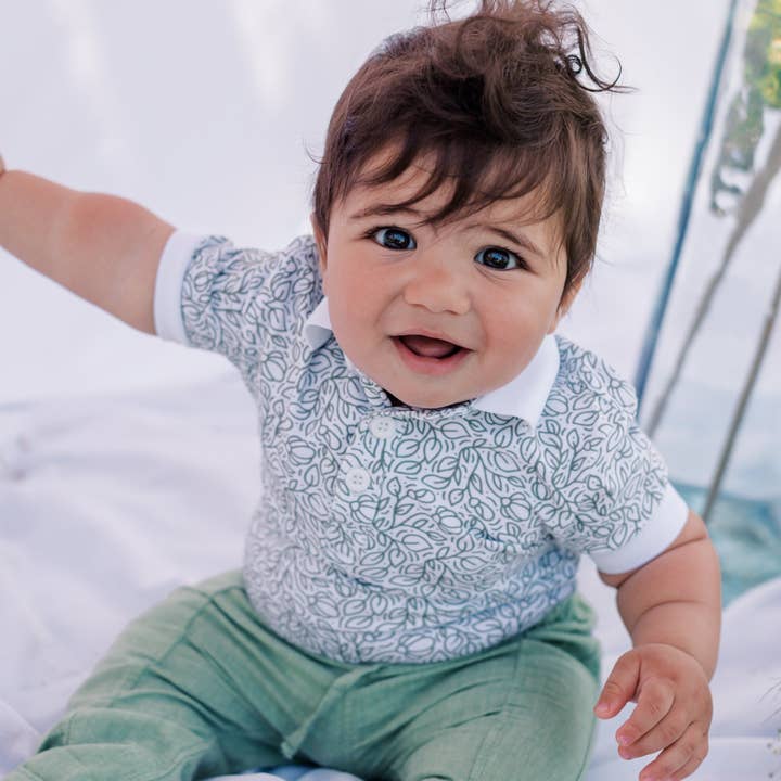 Let's Ivy Infant Polo Onesie for wholesale by Let's Matchie