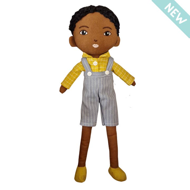 Arie Boy Doll | Handmade with Soft Curly Hair for wholesale by Philly & Friends