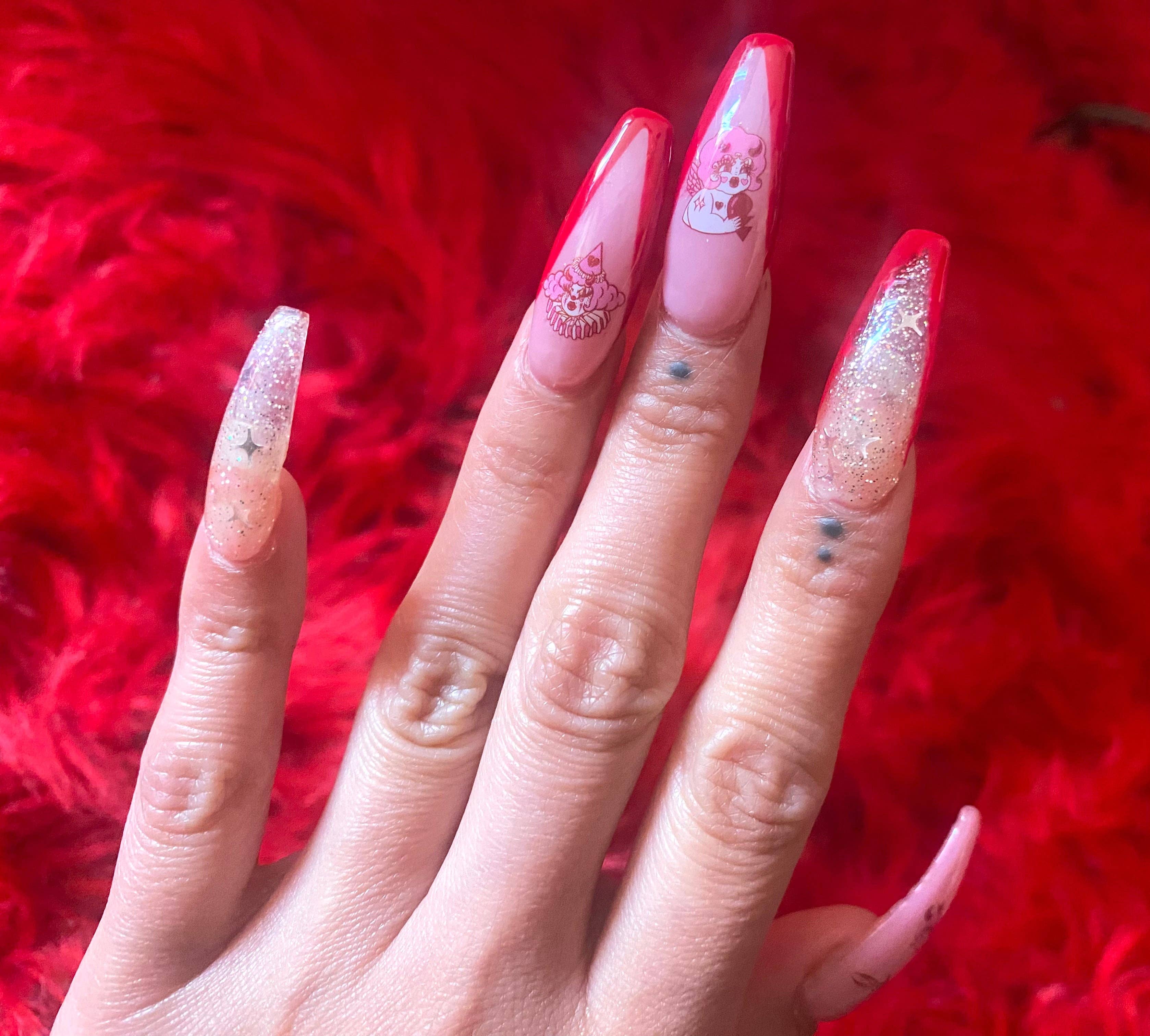 Creepy Gals - Vendita all'ingrosso Nail art/decalcomania unghie - Adesivi per unghie Creepy Gals Lovecore2