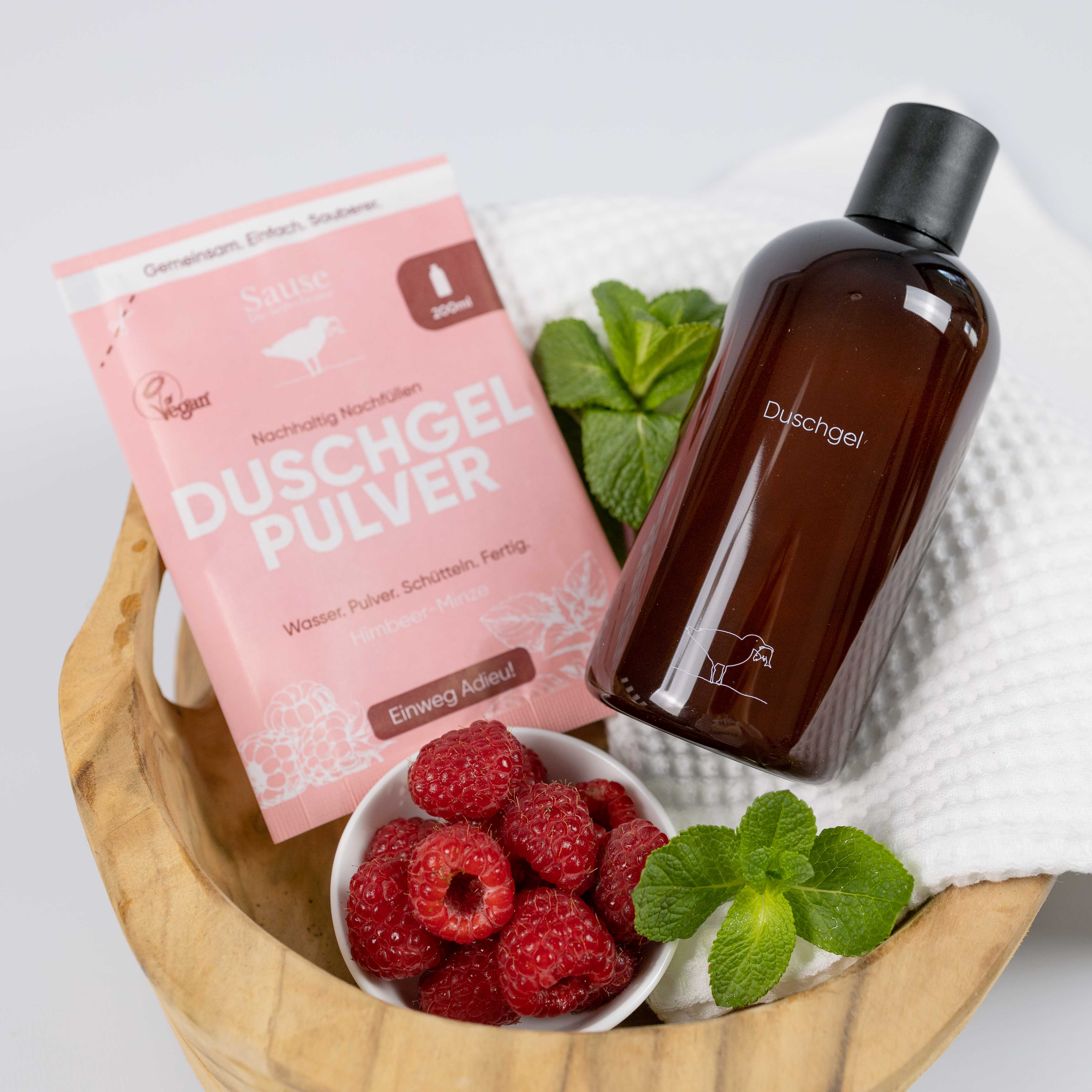 Sause GmbH - Wholesale Body Wash/Shower Gel - Sause Raspberry Mint Shower Gel Starter Set 200ml2