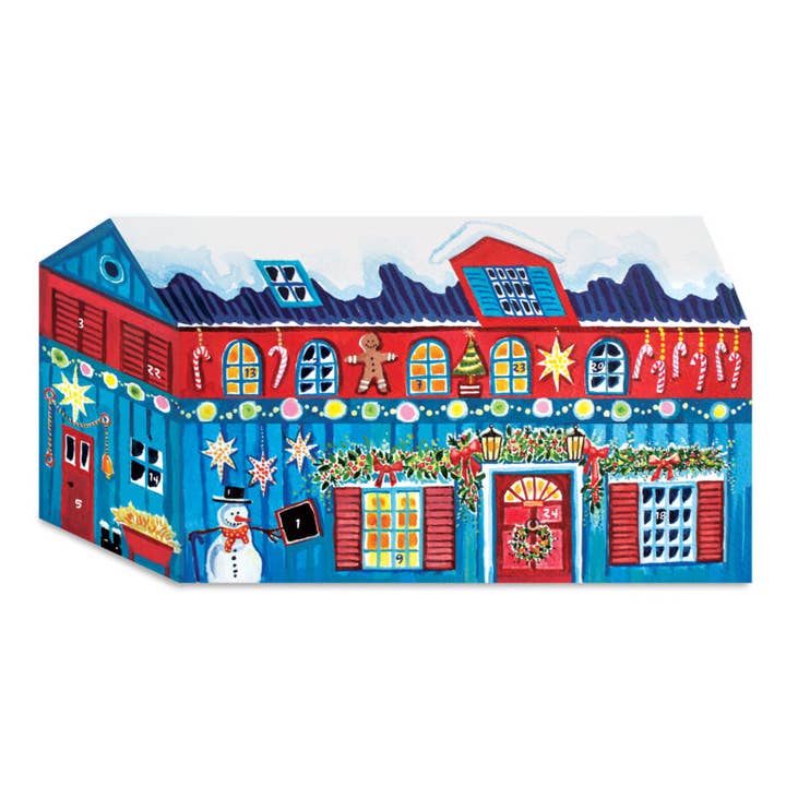 Santa's North Pole Workshop Advent Calendar for wholesale by Lilac Tree Designs