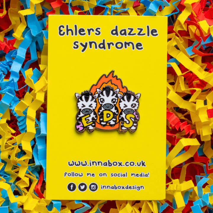 Innabox Ltd - Wholesale Lapel Pin/Button - EDS Enamel New Pin - Ehlers-Danlos Syndrome3