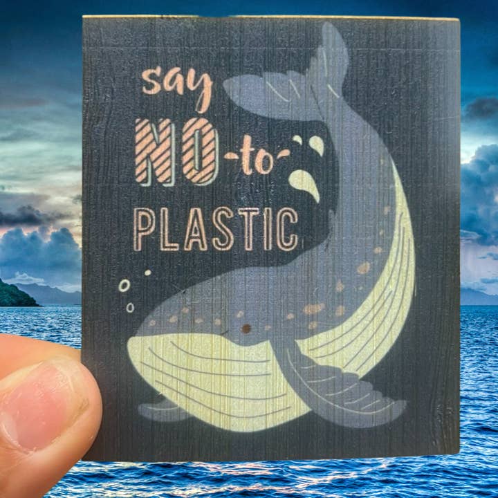 Bamboo Wood Stickers - Wholesale Sticker - Say No To Plastic