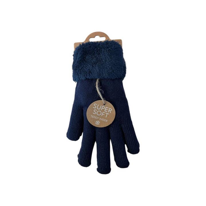 VewoTex - Wholesale Gloves - Women's - Lined Women's Knit Gloves » Teddy Winter Gloves » Super Soft Finger Gloves8